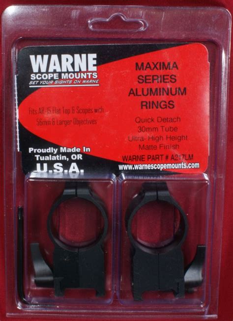 Warne Maxima Aluminum Quick Detach 30mm Ultra High Rings Review