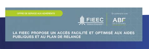 La FIEEC enrichit son offre de service en matière daides publiques FIEEC