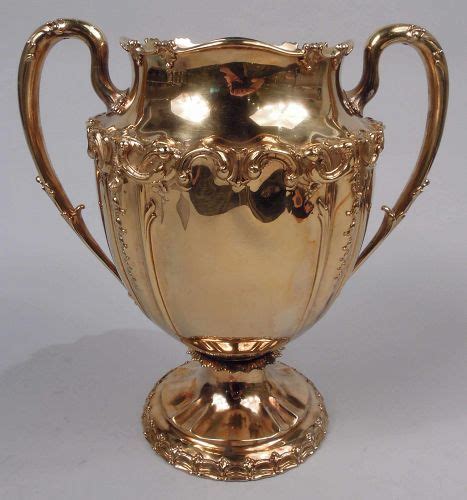 Sumptuous Tiffany Edwardian Classical Silver Gilt Urn Vase Item