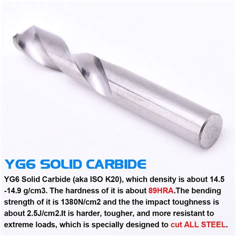 Stainless Steel Yg Tungsten Solid Carbide Drill Bits Set Stub Length