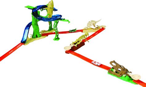 Mattel Hot Wheels P8740 0 Trick Tracks Mega Dino Challenge Amazon De Spielzeug
