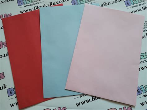 A4 coloured envelopes | Blanks R Us