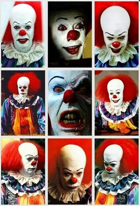 The Many Faces Of Pennywise Best Horror Movies Horror Movie Characters