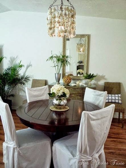 DIY Shell Chandeliers