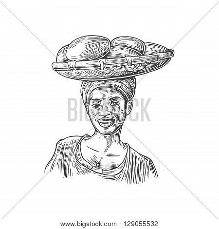 African Woman Carries Vector Photo Free Trial Bigstock