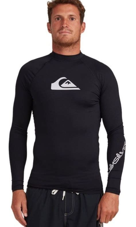 Original Quiksilver All Time Ls Rashguard Men S Fashion Tops Sets