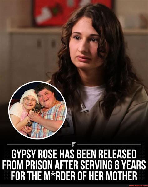 GYPSY ROSE HAS BEEN RELEASED FROM PRISON AFTER SERVING 8 YEARS FOR THE