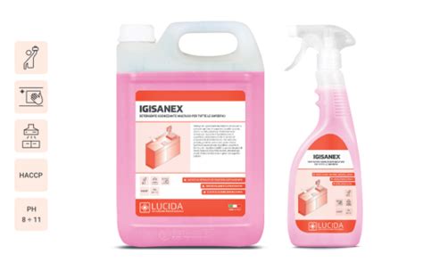 Igisanex Detergente Igienizzante Multiuso Vetri Acciaio Plastica