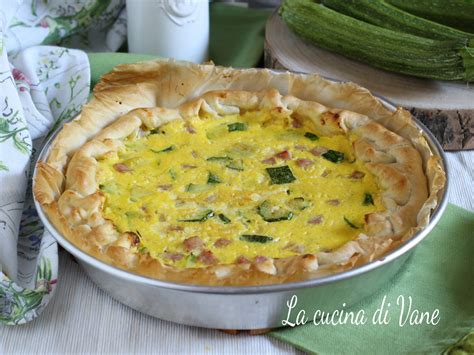 Torta Salata Con Zucchine Prosciutto E Ricotta Ricetta Facile E Veloce