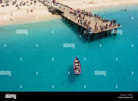 Aerial View Of Santa Maria Beach In Sal Island Cape Verde Cabo Verde