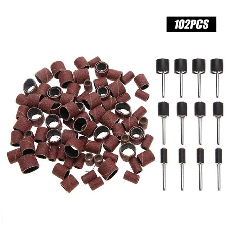 102Pcs Polishing Grinding Sanding Drum Kit Tool With Connecting Rods