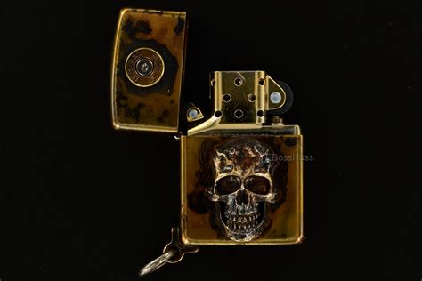 Steel Flame Custom Darkness Zippo Lighter | EBossHoss Knives