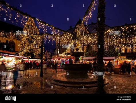 Goslar Weihnachtsmarkt - Goslar christmas market 01 Stock Photo - Alamy