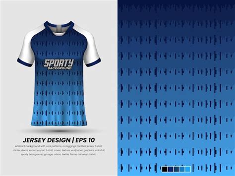 premium vector  blue jersey   sporty team
