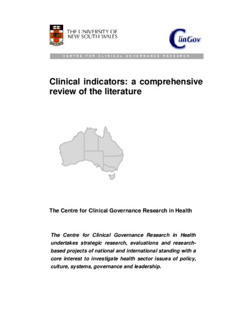 Pdf Clinical Indicators