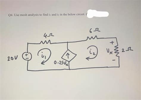 Answered Q4 Use Mesh Analysis To Find It And Is Bartleby