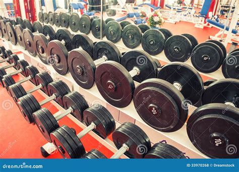 Weight training equipment stock photo. Image of heavy - 33970268