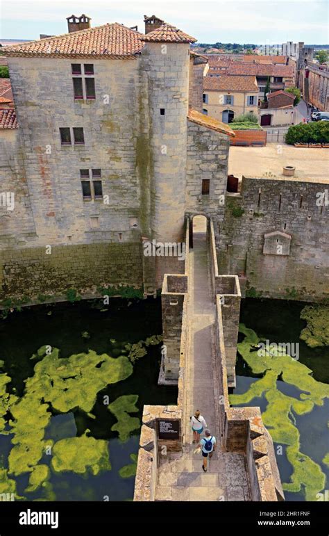 City Wall Of Aigues Mortes At The Tower Constance France Gard Aigues