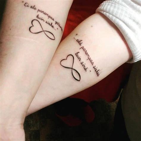 Infinity Symbol With Sisters Tattoo Pair Tattoos Love Tattoos Crazy Tattoos Amazing Tattoos