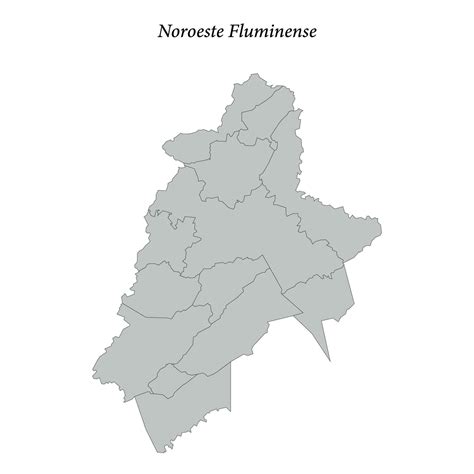 mapa de noroeste fluminense es un mesorregión en rio Delaware janeiro