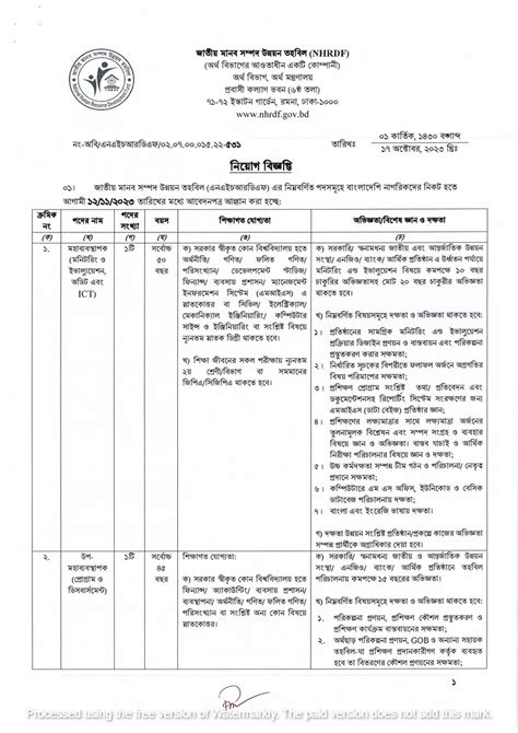 Mof Job Circular