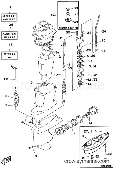 Repair Kit Outboard Hp C Tlru Crowley Marine