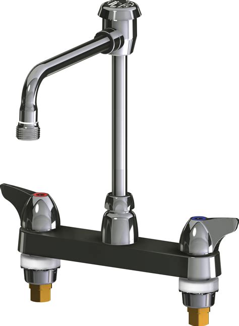 Deck Mounted Manual Faucet With Centers Chicago Faucets