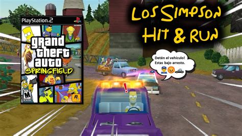 El Gta Versi N Los Simpson Los Simpson Hit Run Youtube