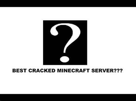 THE BEST CRACKED MINECRAFT SERVER YouTube