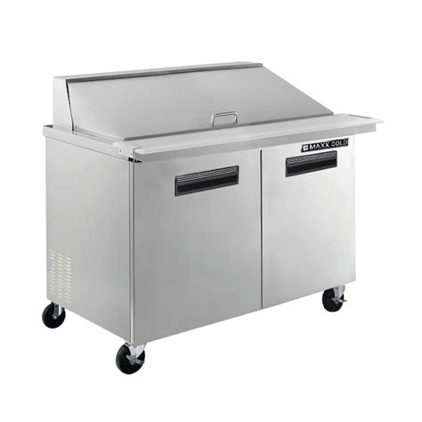 Maxx Cold 48 2 In Stainless Steel Refrigerated Sandwich Prep Table Mxcr48m At