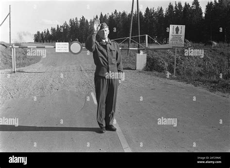 Finland Finnish Russian Border Border Post With Soldiers At Imatra Date 5 July 1967 Location