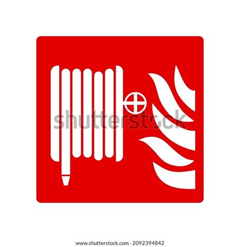 Fire Hose Reel Symbol Sign Vector Stock Vector Royalty Free 2092394842 Shutterstock