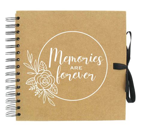 Memories Are Forever Scrapbook / Memory Photo Album / Floral - Etsy