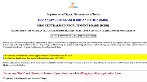 Isro Exam Form 2023 - Printable Forms Free Online