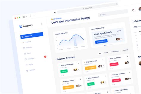 Project Management Dashboard Behance