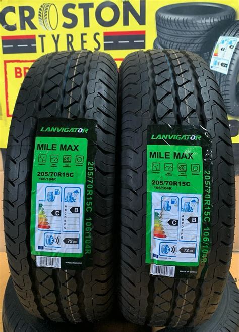 2x205 70R15C 106 104R LANVIGATOR MILEMAX MARQUE B C PNEUS Fourgonnettes