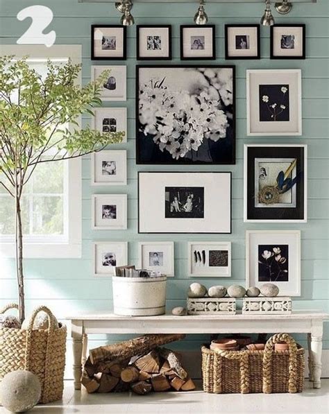 Diy Photo Wall Collage Tutorial From Picklee Decor Pottery Barn Paint Photo Wall Display