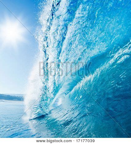 Blue Ocean Wave, Sunny Image & Photo (Free Trial) | Bigstock