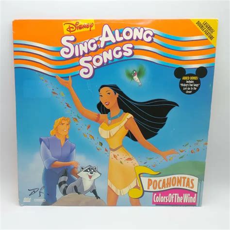 DISNEY S SING ALONG Songs Vol 8 Pocahontas 1995 Disque Laser Disque