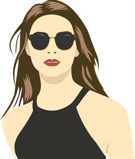 Mujer Gafas De Sol Bonita Gráficos Vectoriales Gratis En Pixabay