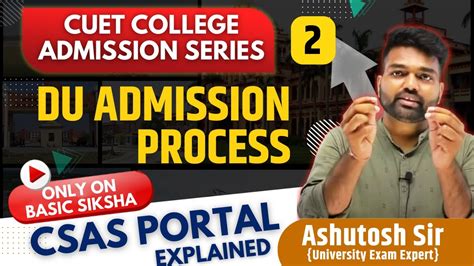 Delhi University Admission 2022 Processcsas Portalcuet Counselling