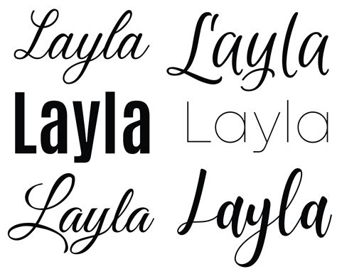 Layla Svg Baby Names Svg Wedding Names Svg Etsy