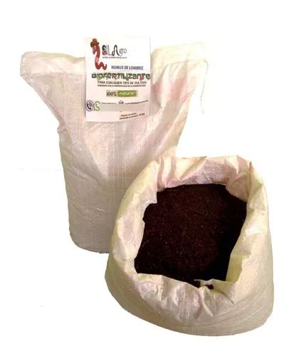 Humus De Lombriz Abono Organico Para Plantas Arboles 10kg Meses