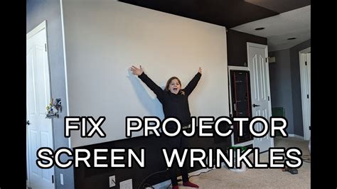 Diy Home Theater Projector Screen Wrinkles How To Stretch Projector Fabric To Correct