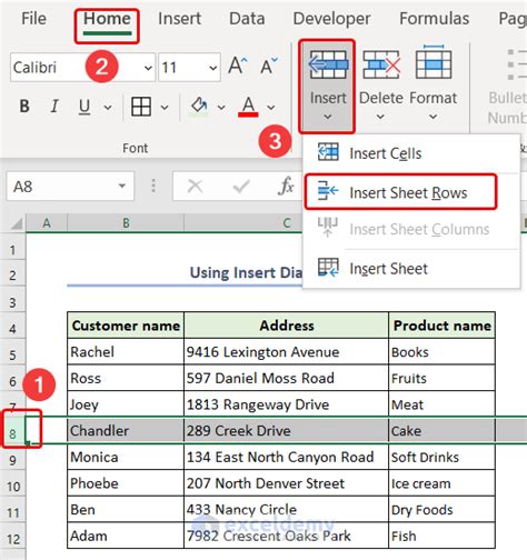 Insert Row In Excel After Every Row And For Table Methods Exceldemy