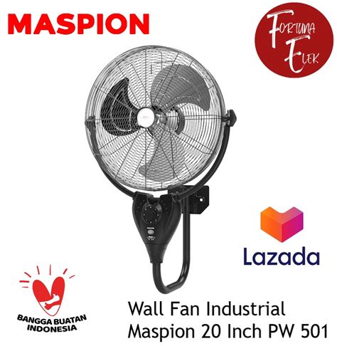 Maspion Wall Industrial Fan Kipas Angin DInding Industri 20 Inch PW 501