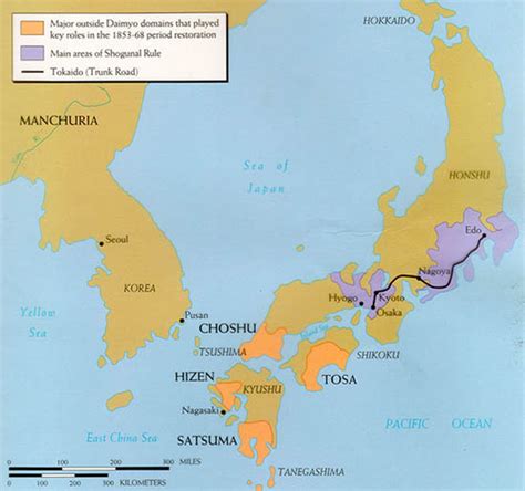 Maps Tokugawa Shogunate