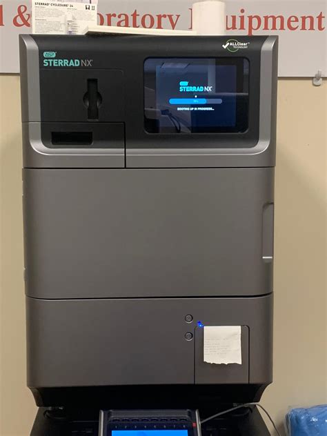 Asp Johnson And Johnson Sterrad Nx Allclear Plasma Sterilizer Incav