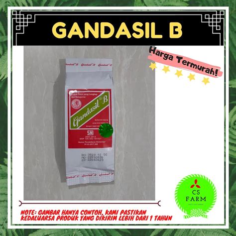 Jual Pupuk Gandasil B Sampurna B Pupuk Bunga Dan Buah Gr Shopee