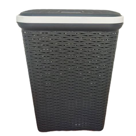 Grey Plastic Laundry Basket For Home Size 15 Inch At Rs 872 Piece In